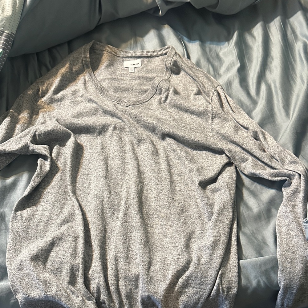 Sonoma Light Gray Crewneck Sweater - Men